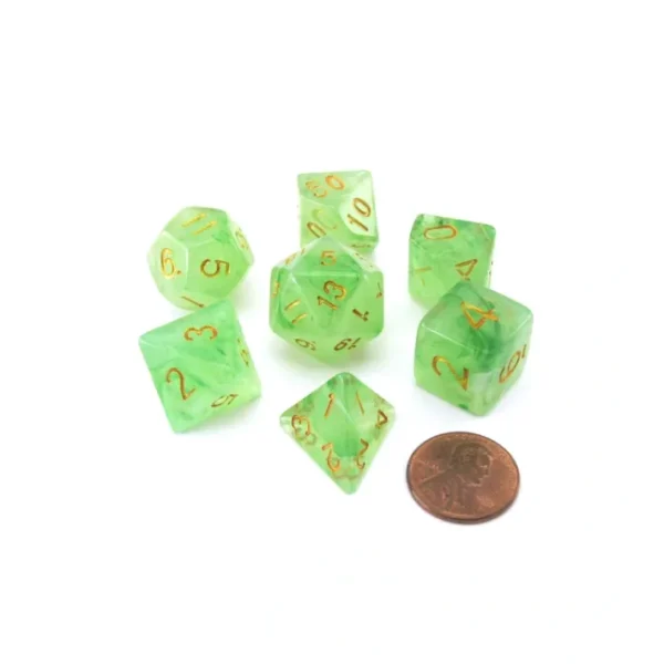 Reaper Miniatures Lucky Pizza Dungeon Dice - Gem Green - Your Source for Gaming Essentials Clearance