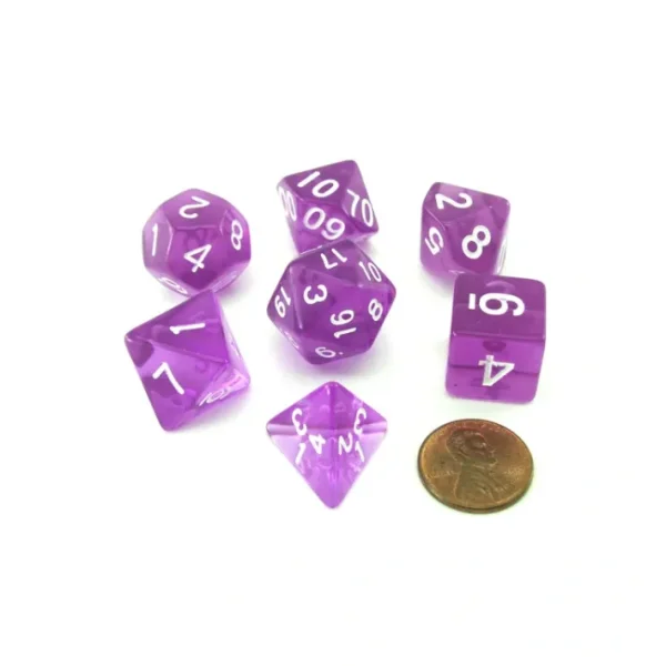 Reaper Miniatures Lucky Pizza Dungeon Dice - Clear Purple - Your Source for Gaming Essentials Discount