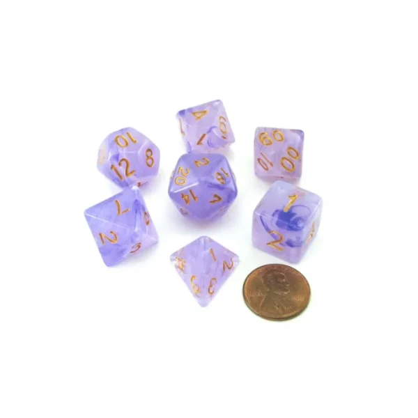 Reaper Miniatures Lucky Pizza Dungeon Dice - Gem Purple - Your Source for Gaming Essentials Clearance