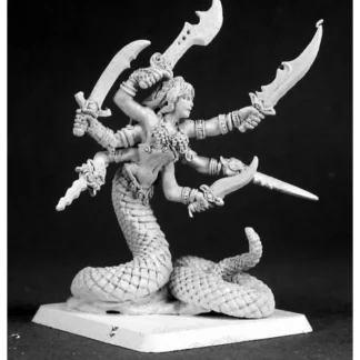 Reaper Miniatures Marilith #14474 Darkspawn Unpainted RPG D&D Mini Figure - Your Source for Gaming Essentials Online