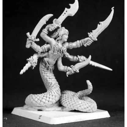 Reaper Miniatures Marilith #14474 Darkspawn Unpainted RPG D&D Mini Figure - Your Source for Gaming Essentials Online