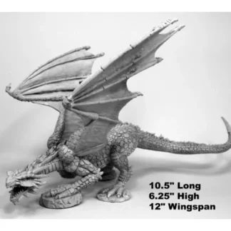Reaper Miniatures Marthrangul, Great Dragon 77542 Bones Unpainted Plastic Figure - Your Source for Gaming Essentials New