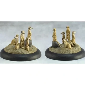 Reaper Miniatures Meerkat Familairs (12 Pcs) #03713 Dark Heaven Unpainted Metal - Your Source for Gaming Essentials Shop