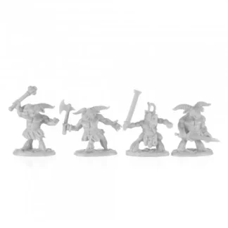 Reaper Miniatures Minitaurs (4) #77680 Unpainted Plastic Bones Mini Figure - Your Source for Gaming Essentials Online
