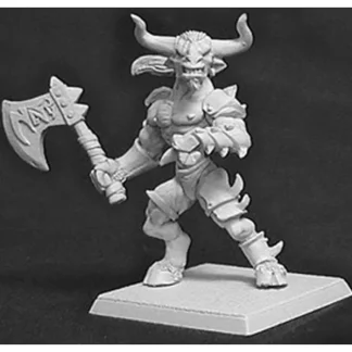 Reaper Miniatures Minotaur, Mercenaries Monster #14007 Mercenary Unpainted Mini - Your Source for Gaming Essentials Fashion