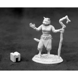 Tabletop Miniatures | Reaper Miniatures Mistveil, Catfolk Sorceress #03927 Dark Heaven Metal Figure - Your Source for Gaming Essentials