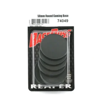 Reaper Miniatures 50mm Round Gaming Base (10) #74049 Accessory - Your Source for Gaming Essentials Store