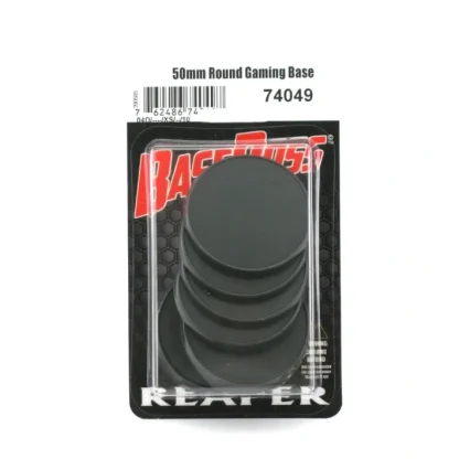 Reaper Miniatures 50mm Round Gaming Base (10) #74049 Accessory - Your Source for Gaming Essentials Store