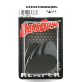 Reaper Miniatures 60mm x 35mm Oval Gaming Base (10) #74065 Accessory - Your Source for Gaming Essentials Online