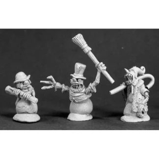 Reaper Miniatures Monstrous Snowmen (3 Pcs) #03296 Dark Heaven Unpainted Metal - Your Source for Gaming Essentials New