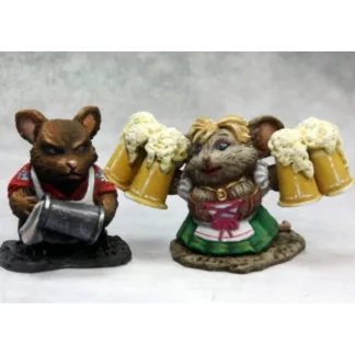 Reaper Miniatures Mousling Bartender & Wench 03633 Dark Heaven Unpainted Metal - Your Source for Gaming Essentials Best Sale