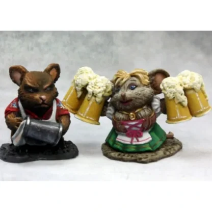 Reaper Miniatures Mousling Bartender & Wench 03633 Dark Heaven Unpainted Metal - Your Source for Gaming Essentials Best Sale
