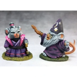 Reaper Miniatures Mousling Sorcerer & Samurai #03742 Dark Heaven Legends - Your Source for Gaming Essentials New