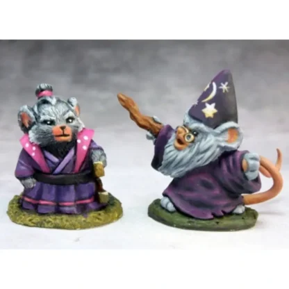Reaper Miniatures Mousling Sorcerer & Samurai #03742 Dark Heaven Legends - Your Source for Gaming Essentials New