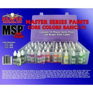 Reaper Miniatures MSP #09952 Master Series Paints Core Colors Basics #1, 54 Colors (09001-09054) - Your Source for Gaming Essentials Cheap