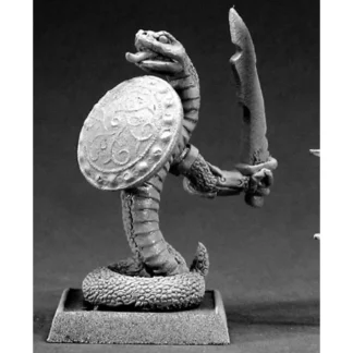 Reaper Miniatures Nagendra Warrior #14498 Reptus Unpainted RPG D&D Mini Figure - Your Source for Gaming Essentials Cheap