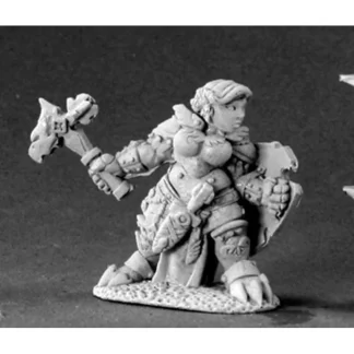 Tabletop Miniatures | Reaper Miniatures Nalila Goldhammer, Female Dwarf Paladin #03413 Dark Heaven - Your Source for Gaming Essentials