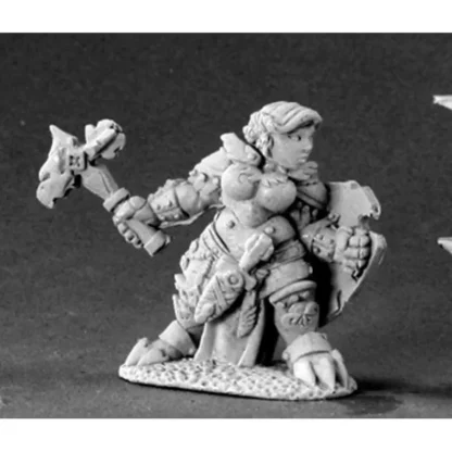 Tabletop Miniatures | Reaper Miniatures Nalila Goldhammer, Female Dwarf Paladin #03413 Dark Heaven - Your Source for Gaming Essentials