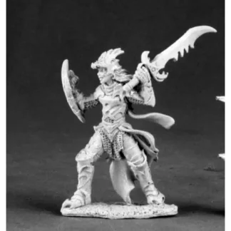 Reaper Miniatures Naline, Evil Female Knight #03521 Dark Heaven Unpainted Metal - Your Source for Gaming Essentials Best