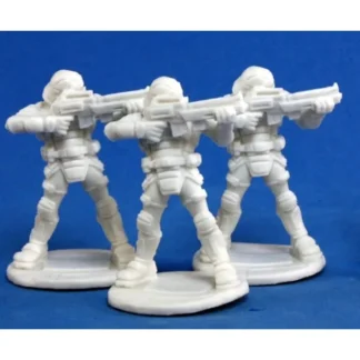 Reaper Miniatures Nova Corp:Guard (3) #80011 Bones Unpainted Plastic Mini Figure - Your Source for Gaming Essentials Outlet