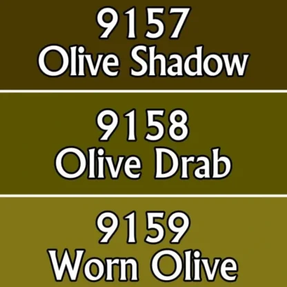 Reaper Miniatures Olive Drabs #09753 Master Series Triads 3 Pack .5oz Paint - Your Source for Gaming Essentials Flash Sale