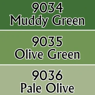 Reaper Miniatures Olive Greens #09712 Master Series Triads 3 Pack .5oz Paint - Your Source for Gaming Essentials Best