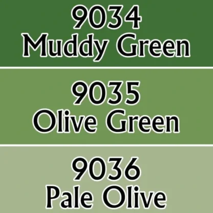 Reaper Miniatures Olive Greens #09712 Master Series Triads 3 Pack .5oz Paint - Your Source for Gaming Essentials Best