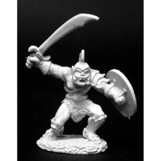 Reaper Miniatures Orc Warrior #02124 Dark Heaven Legends Unpainted Metal Figure - Your Source for Gaming Essentials Outlet