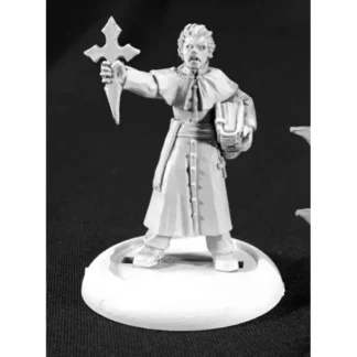 Tabletop Miniatures | Reaper Miniatures Order of St. George Priest 59049 Savage Worlds Unpainted Metal - Your Source for Gaming Essentials