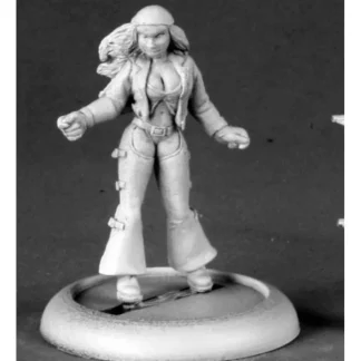 Reaper Miniatures Peaches, Biker Girl #50163 Chronoscope D&D RPG Mini Figure - Your Source for Gaming Essentials Best