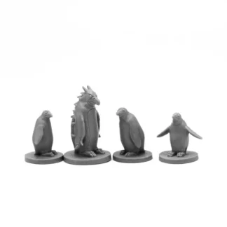 Reaper Miniatures Penguin Attack Pack (4) #44104 Bones Black Unpainted Plastic - Your Source for Gaming Essentials Shop