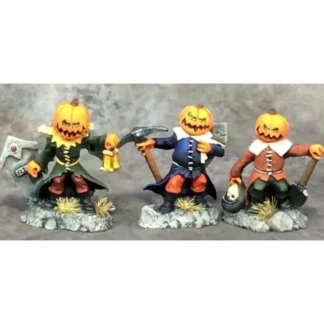 Reaper Miniatures Pumpkin Minions (3) 03677 Dark Heaven Legends Unpainted Figure - Your Source for Gaming Essentials Outlet