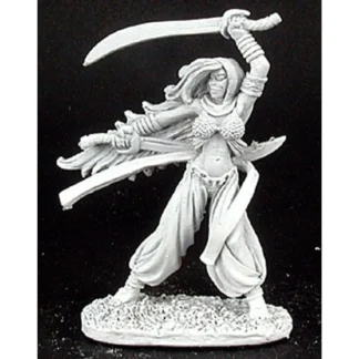 Reaper Miniatures Rasia, Bladedancer #02970 Dark Heaven Legends Unpainted Metal - Your Source for Gaming Essentials Store