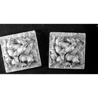 Reaper Miniatures Rat Swarm (2 Pieces) #03394 Dark Heaven Unpainted Metal - Your Source for Gaming Essentials Online