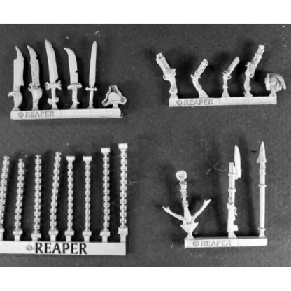 Reaper Miniatures Razig Weapons Pack (15) #14472 Razig Unpainted RPG Mini Figure - Your Source for Gaming Essentials Flash Sale