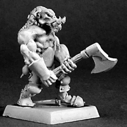 Reaper Miniatures Reven Bull Orc Berserker #14404 Reven Unpainted RPG D&D Mini - Your Source for Gaming Essentials Clearance