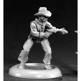 Reaper Miniatures Rio Wilson, Cowboy #50049 Chronoscope Unpainted RPG D&D Figure - Your Source for Gaming Essentials Cheap
