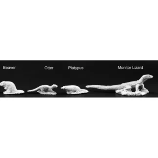 Reaper Miniatures River Familiars (4 Pieces) #03704 Dark Heaven Unpainted Metal - Your Source for Gaming Essentials New