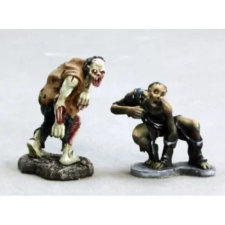 Reaper Miniatures Ronnie & Reggie, Zombies 2P 03601 Dark Heaven Unpainted Metal - Your Source for Gaming Essentials Best