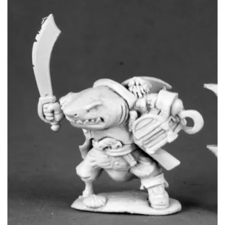 Reaper Miniatures Rumscratch, Dwarf Wereshark 03493 Dark Heaven Unpainted Metal - Your Source for Gaming Essentials Discount