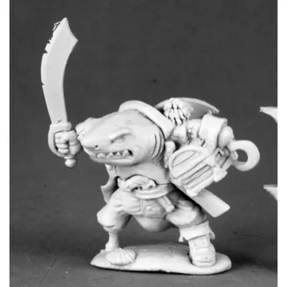 Reaper Miniatures Rumscratch, Dwarf Wereshark 03493 Dark Heaven Unpainted Metal - Your Source for Gaming Essentials Discount