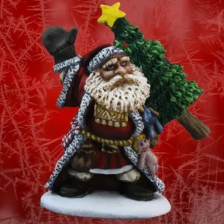 Reaper Miniatures Santa Dwarf (2013) #01525 Special Edition Unpainted Metal Mini - Your Source for Gaming Essentials New