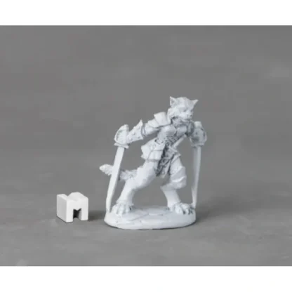 Reaper Miniatures Shadoweyes, Catfolk Rogue#03894 Dark Heaven Unpainted Metal - Your Source for Gaming Essentials Fashion