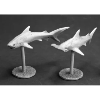 Reaper Miniatures Sharks! (2 Pieces) #03622 Dark Heaven Legends Unpainted Metal - Your Source for Gaming Essentials Cheap