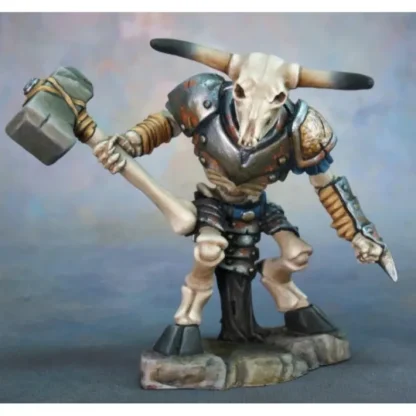 Reaper Miniatures Skeletal Minotaur #03820 Dark Heaven Unpainted Mini - Your Source for Gaming Essentials Online