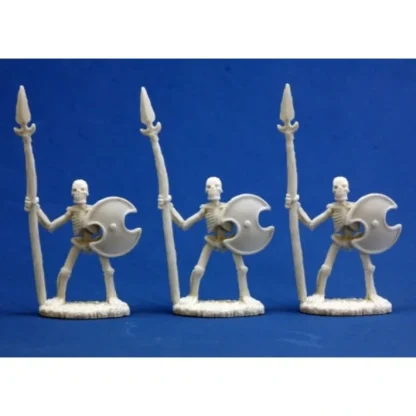 Reaper Miniatures Skeletal Spearmen (3) #77001 Bones Plastic D&D RPG Mini Figure - Your Source for Gaming Essentials Clearance