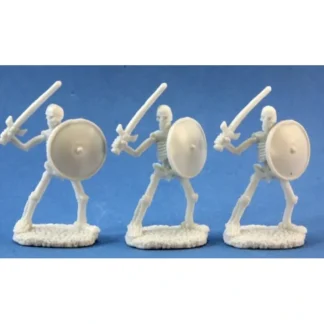 Reaper Miniatures Skeletal Swordsman (3) #77017 Bones D&D RPG Mini Figure - Your Source for Gaming Essentials Clearance