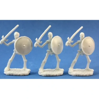 Reaper Miniatures Skeletal Swordsman (3) #77017 Bones D&D RPG Mini Figure - Your Source for Gaming Essentials Clearance