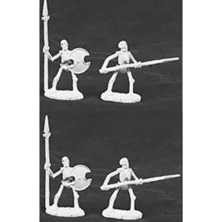 Reaper Miniatures Skeleton Spearmen 4 Pcs #06006 Dark Heaven Legends Army Packs - Your Source for Gaming Essentials Shop