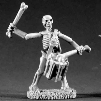 Reaper Miniatures Skeleton Drummer #02211 Dark Heaven Legends Unpainted Metal - Your Source for Gaming Essentials Shop
